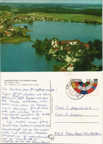 Ansichtskarte seeon luftbild - ansichtskarte,