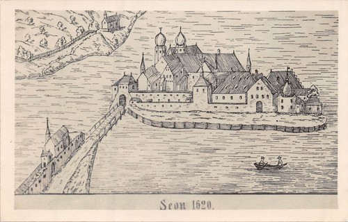 Schloss seeon nach zeichnung - schloss,
